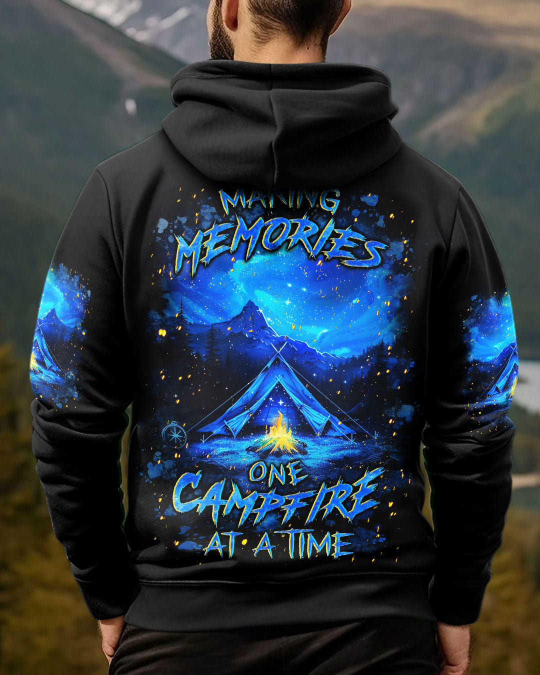 BLISSCORNERS MAKING MEMORIES ONE CAMPFIRE AT A TIME ALL OVER PRINT