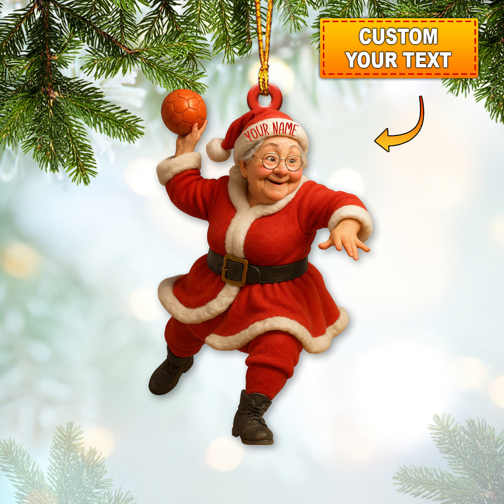 Blisscorners Grandma Santa, Home Decor, Christmas Ornament, Personalized Ornament2D Flat LM2111