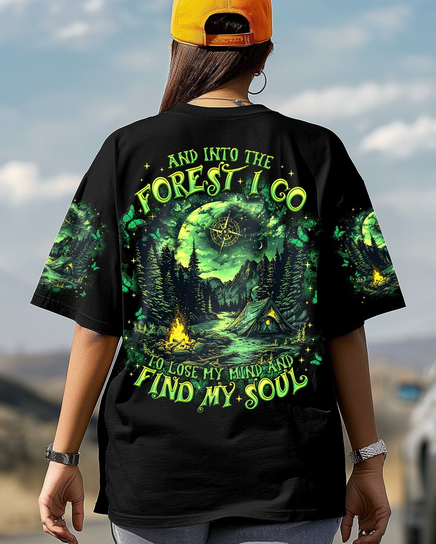 BLISSCORNERS AND INTO THE FOREST I GO ALL OVER PRINT