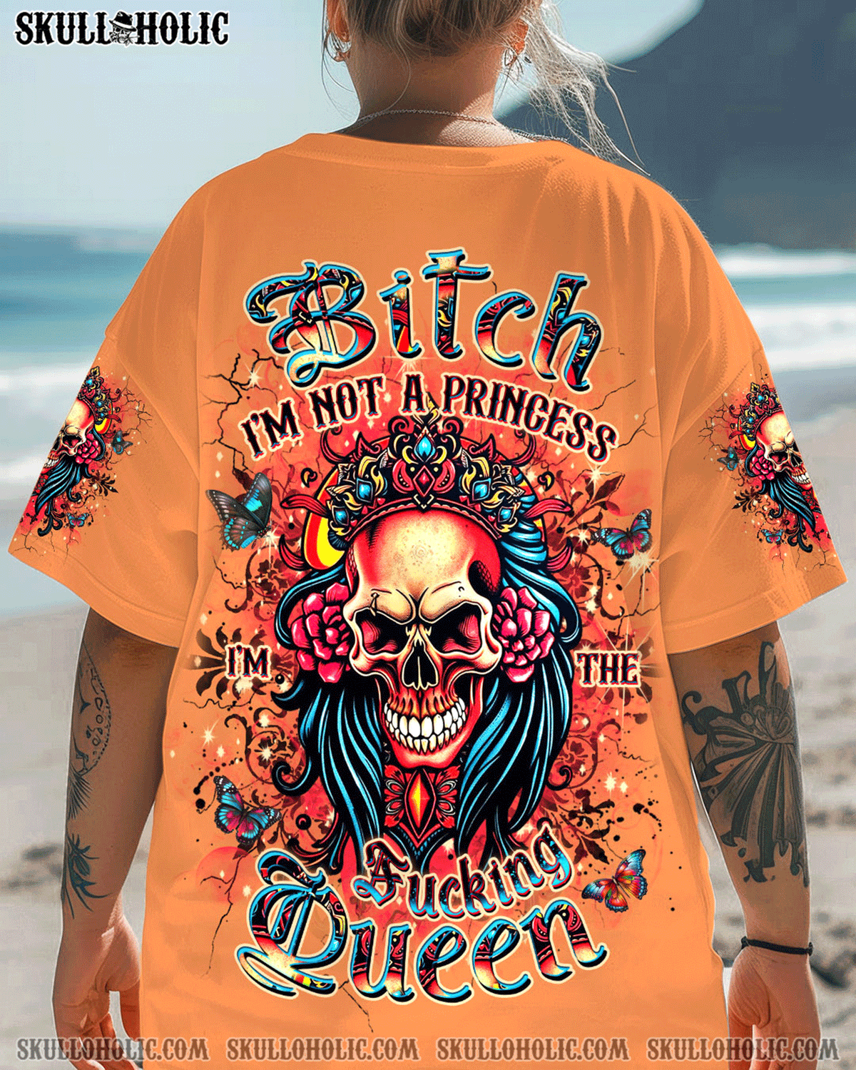 BLISSCORNERS I'M THE F QUEEN SKULL ALL OVER PRINT
