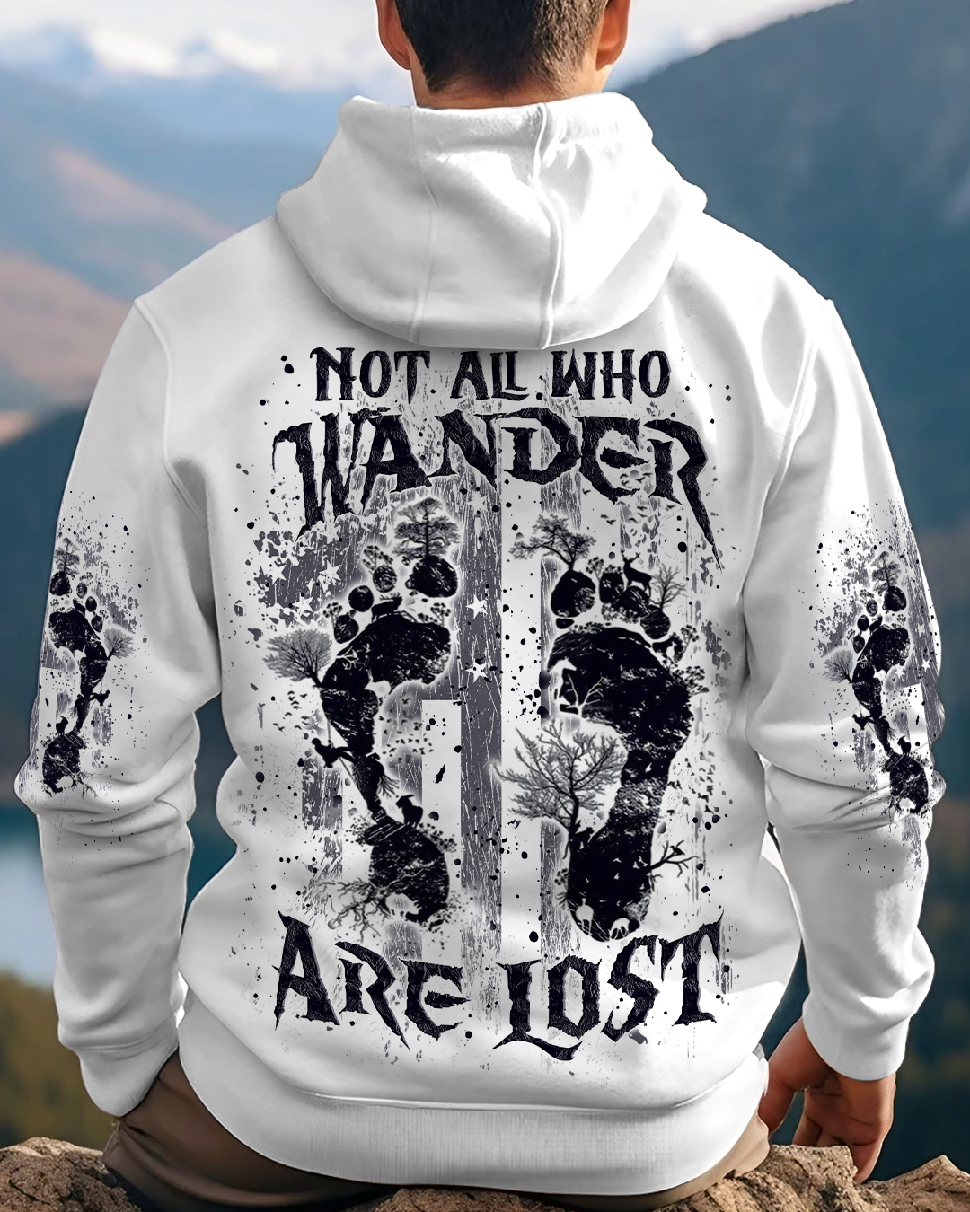 BLISSCORNERS NOT ALL WHO WANDER ARE LOST ALL OVER PRINT