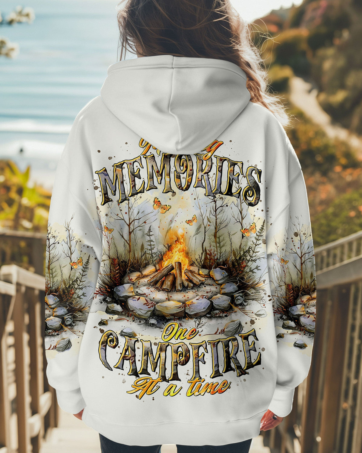 BLISSCORNERS MAKING MEMORIES ONE CAMPFIRE AT A TIME ALL OVER PRINT