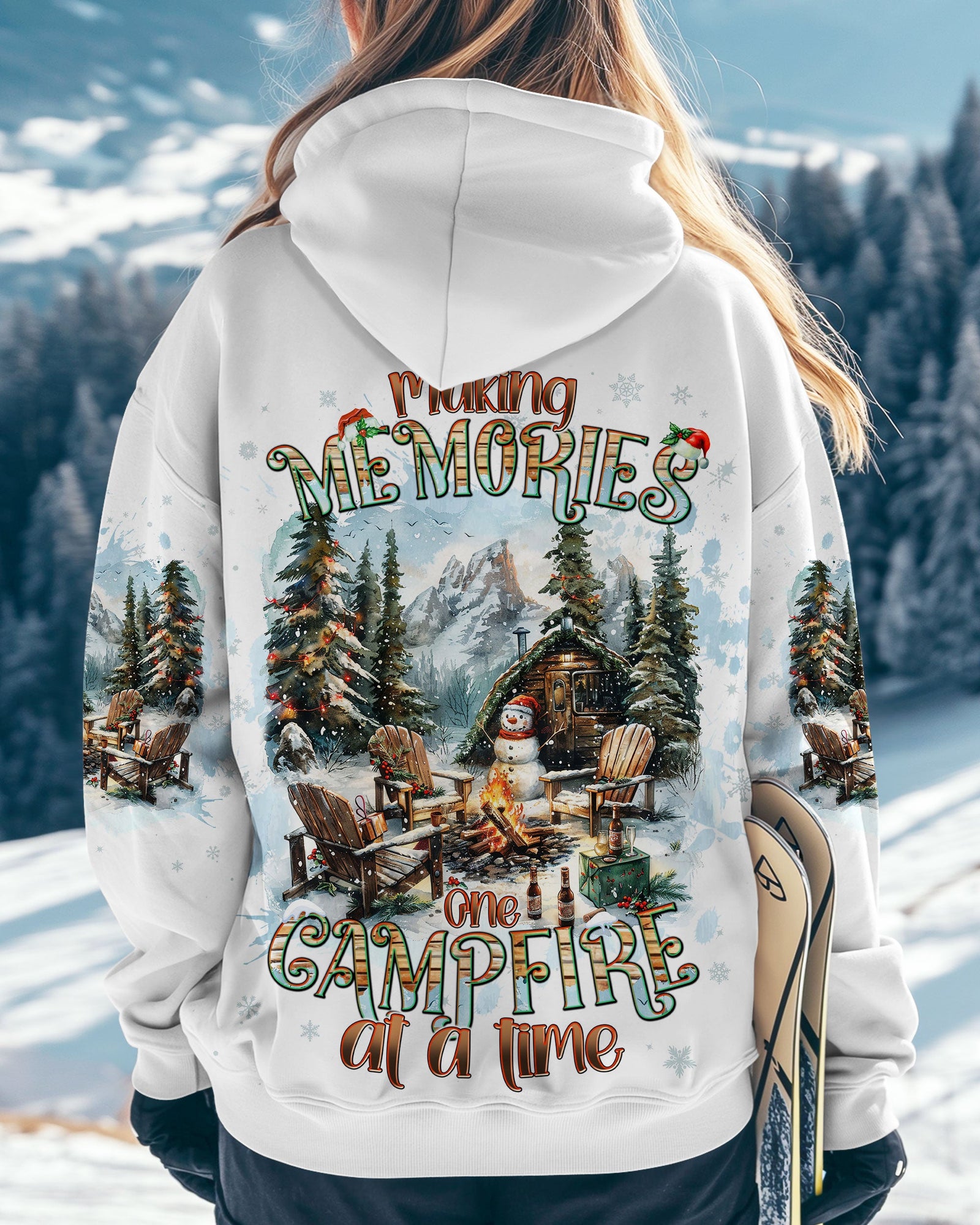 BLISSCORNERS MAKING MEMORIES ONE CAMPFIRE AT A TIME  CHRISTMAS ALL OVER PRINT