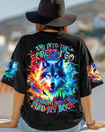 BLISSCORNERS AND INTO THE FOREST I GO WOLF ALL OVER PRINT