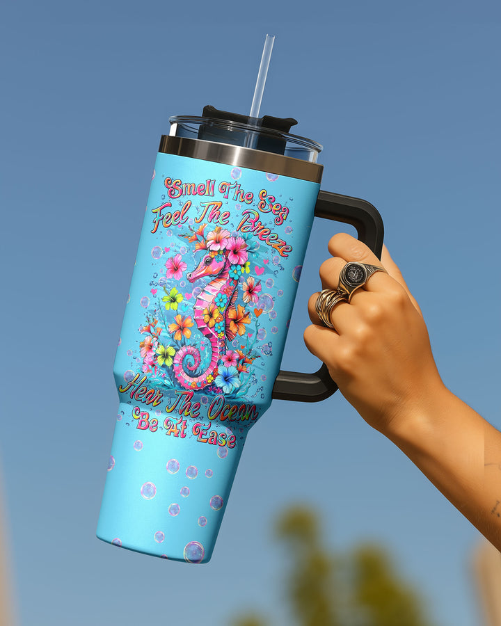 BLISSCORNERS SMELL THE SEA FEEL THE BREEZE SEAHORSE TUMBLER - YHLN2309255