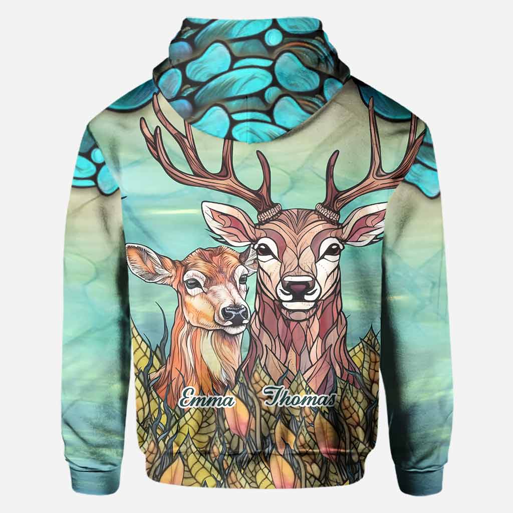 Blisscorners You & Me We Got This, Personalized Hunting All Over Shirt, Personalized 3D Hoodie For Hunting Lover