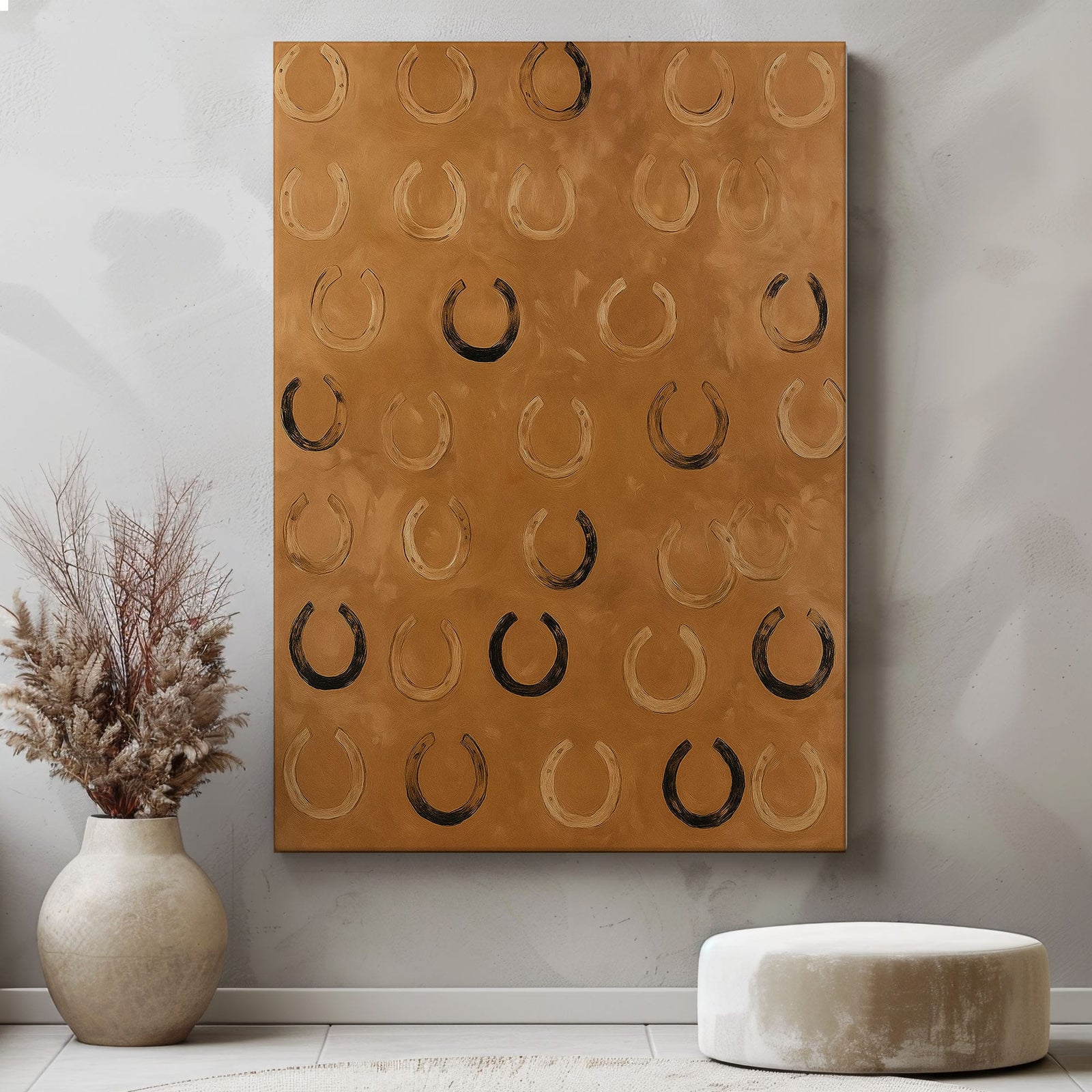 Blisscorners Horseshoes Print Western Wall Art  Decor for Living Room LM2611