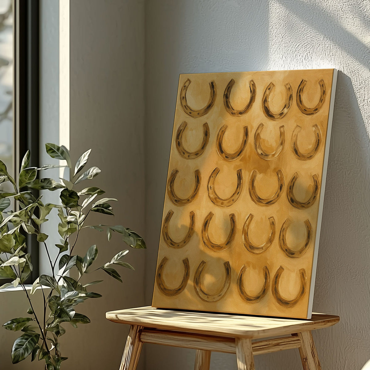 Blisscorners Lucky Horseshoes Wall Art Decor for Living Room LM2611