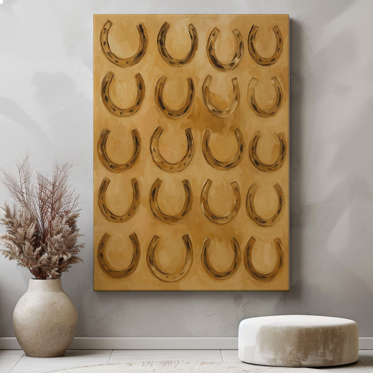 Blisscorners Lucky Horseshoes Wall Art Decor for Living Room LM2611