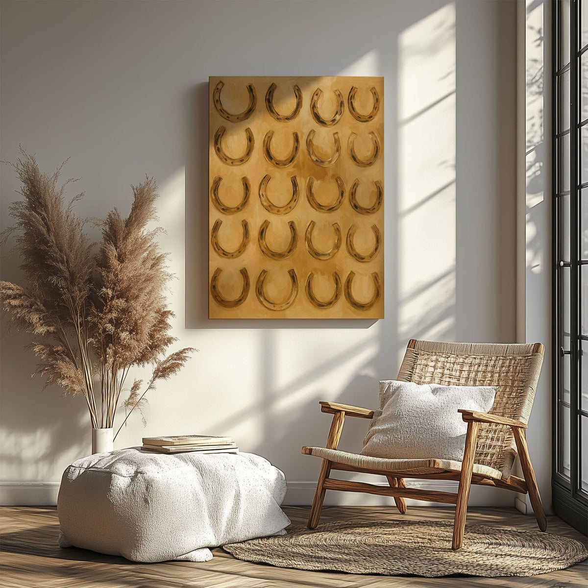 Blisscorners Lucky Horseshoes Wall Art Decor for Living Room LM2611