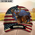 Blisscorners Premium Unique Collab Deer Hunting Camouflage Pattern Multicolor Personalized Name 3D Cap