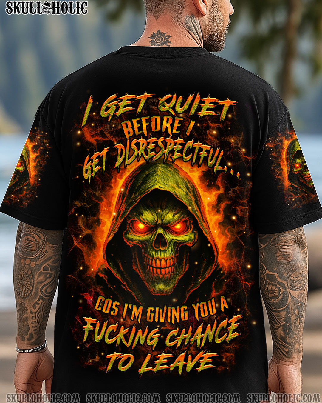 BLISSCORNERS I GET QUIET BEFORE I GET DISRESPECTFUL ALL OVER PRINT