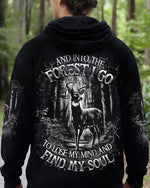 BLISSCORNERS AND INTO THE FOREST I GO DEER ALL OVER PRINT