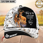 Blisscorners Hunting Deer Couple Camouflage Multicolor Personalized Name 3D Cap