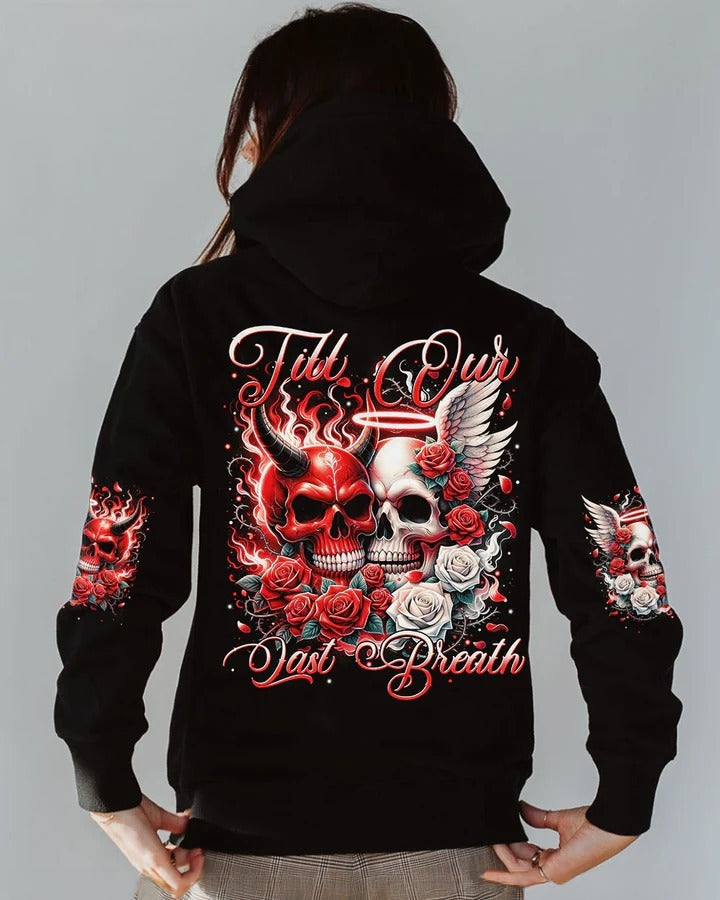 BLISSCORNERS TILL OUR LAST BREATH COUPLE DEVIL AND ANGEL ALL OVER PRINT