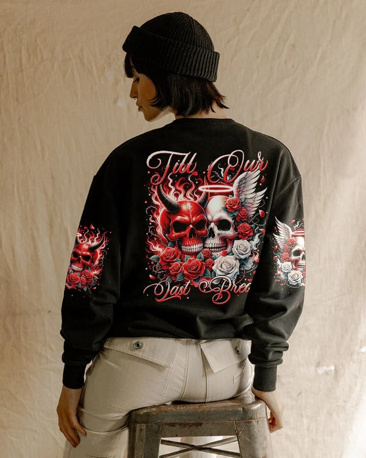 BLISSCORNERS TILL OUR LAST BREATH COUPLE DEVIL AND ANGEL ALL OVER PRINT