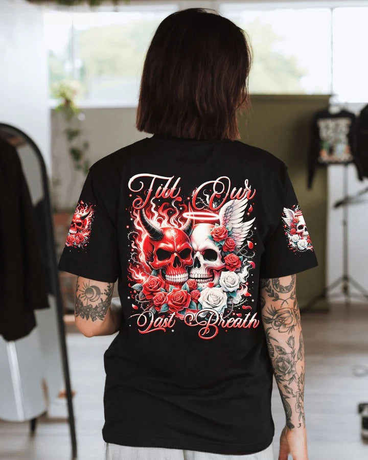 BLISSCORNERS TILL OUR LAST BREATH COUPLE DEVIL AND ANGEL ALL OVER PRINT