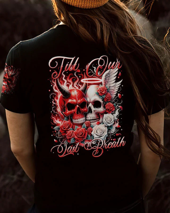 BLISSCORNERS TILL OUR LAST BREATH COUPLE DEVIL AND ANGEL ALL OVER PRINT