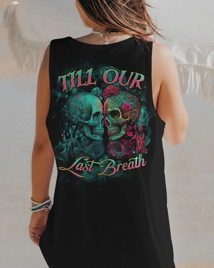 BLISSCORNERS TILL OUR LAST BREATH SKULL ART COUPLE ALL OVER PRINT
