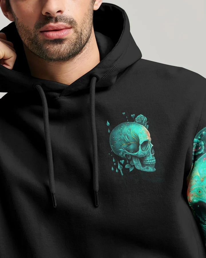 BLISSCORNERS FROM OUR FIRST KISS SKULL ART COUPLE ALL OVER PRINT