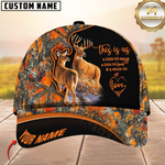 Blisscorners Hunting Deer Couple Camouflage Multicolor Personalized Name 3D Cap