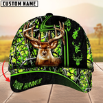 Blisscorners Beautiful Deer Hunting Version 2 Camouflage Pattern Multicolor Personalized Name 3D Cap