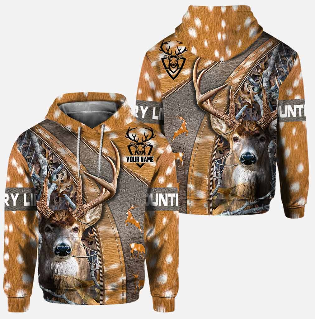 Blisscorners Country Life, Personalized Hunting Hoodie With 3D Pattern Print, Personalized 3D Hoodie For Hunting Lover
