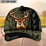 Blisscorners Beautiful Deer Hunting Version 2 Camouflage Pattern Multicolor Personalized Name 3D Cap