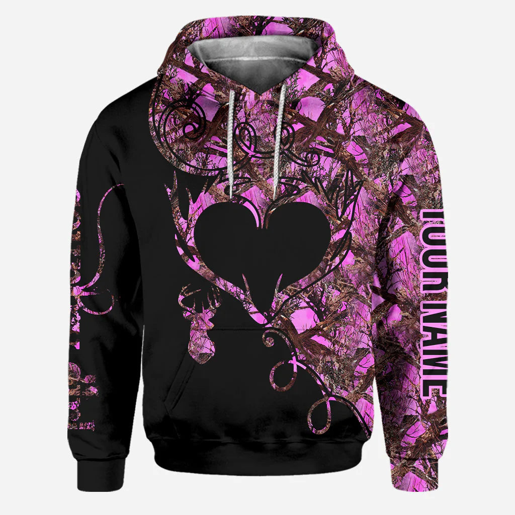 Blisscorners Country Girl, Personalized Hunting All Over Shirt, Personalized 3D Hoodie For Hunting Lover