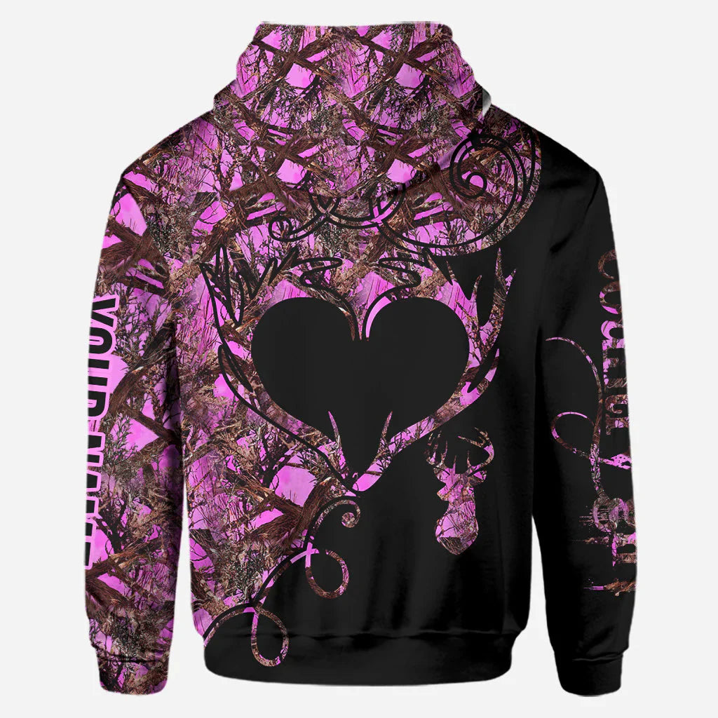 Blisscorners Country Girl, Personalized Hunting All Over Shirt, Personalized 3D Hoodie For Hunting Lover