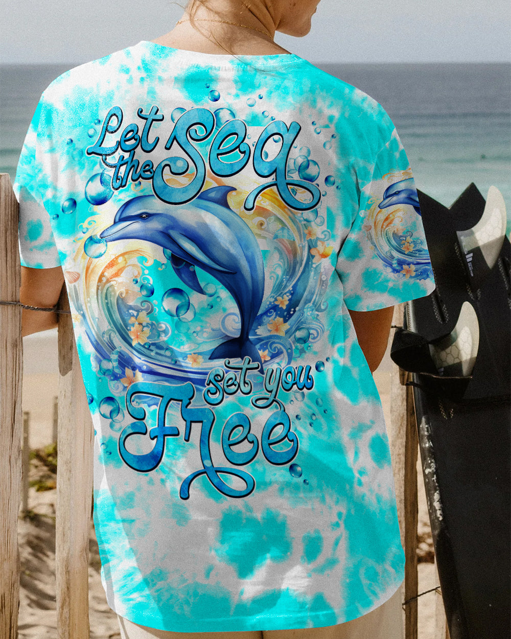 BLISSCORNERS LET THE SEA SET YOU FREE ALL OVER PRINT