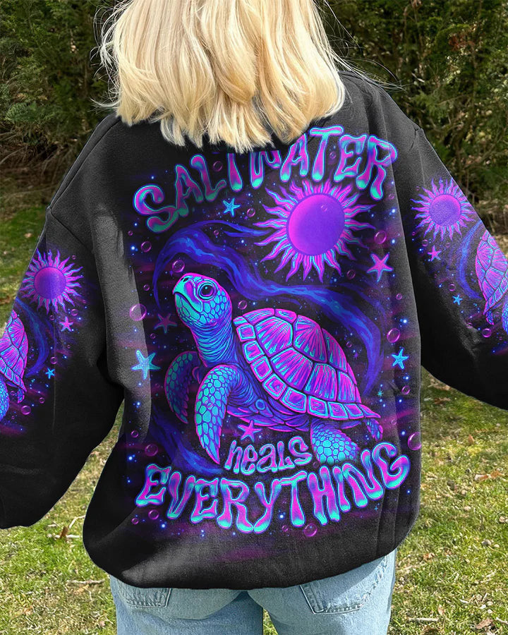 BLISSCORNERS SALTWATER HEALS EVERYTHING TURTLE ALL OVER PRINT 2