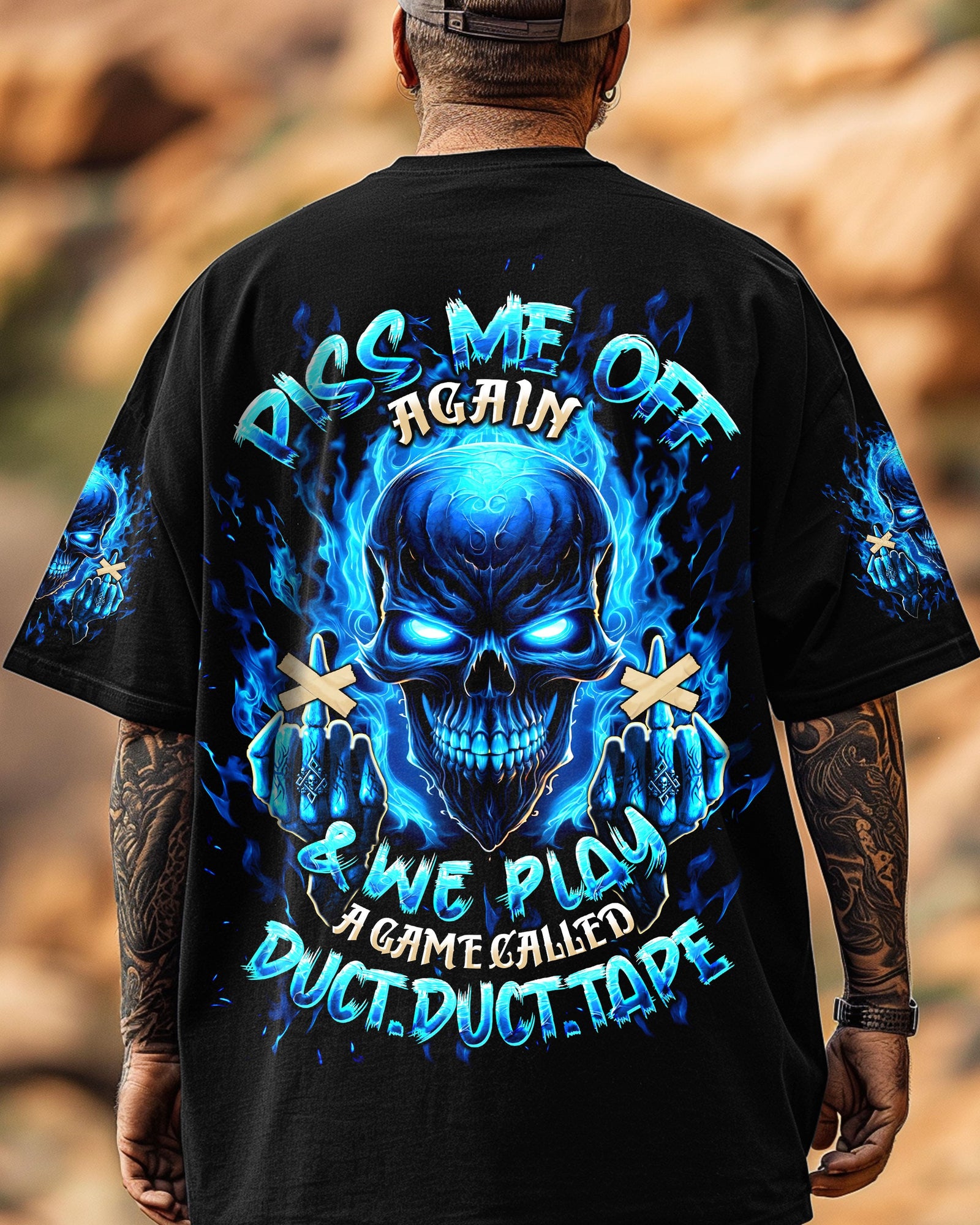 BLISSCORNERS PISS ME OFF AGAIN MADLY SKULL ALL OVER PRINT