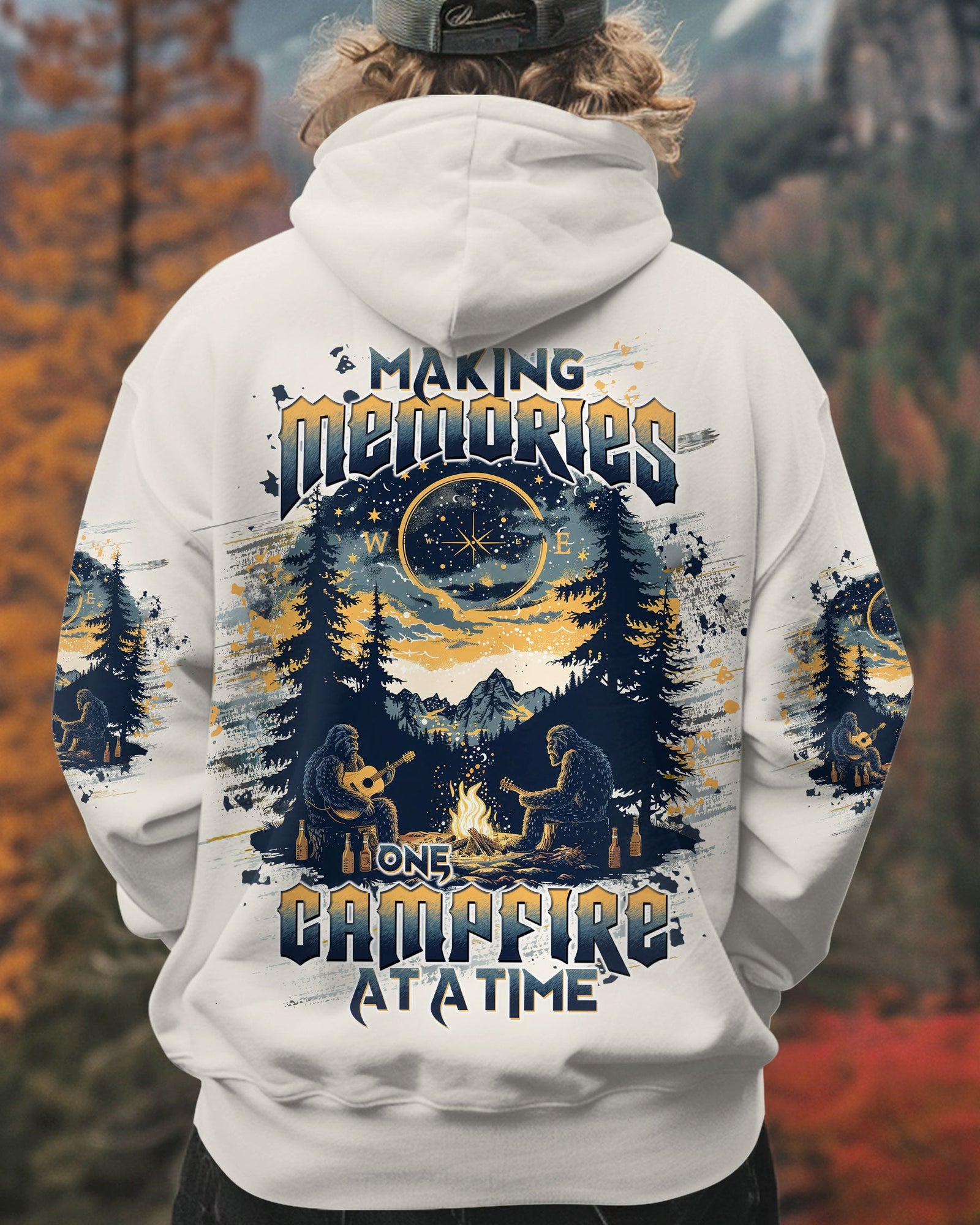 BLISSCORNERS MAKING MEMORIES ONE CAMPFIRE AT A TIME BIGFOOT  ALL OVER PRINT