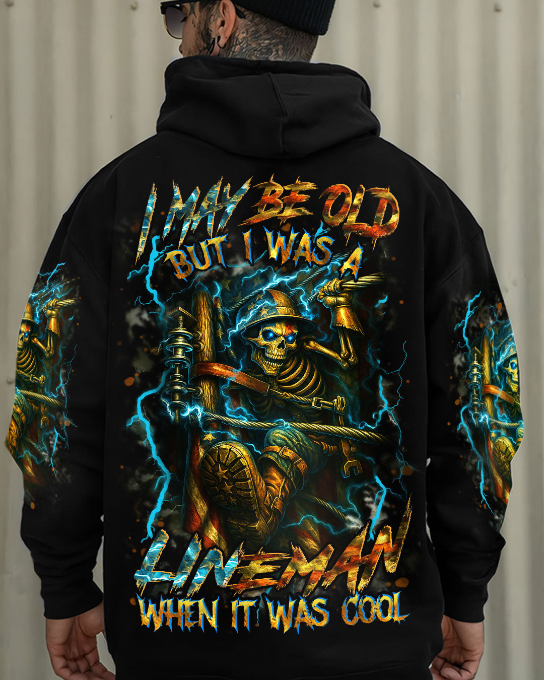 BLISSCORNERS I AM A WELDER I AM WHO I AM SKULL ALL OVER PRINT