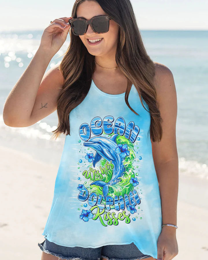 BLISSCORNERS OCEAN WISHES DOLPHIN KISSES ALL OVER PRINT 1