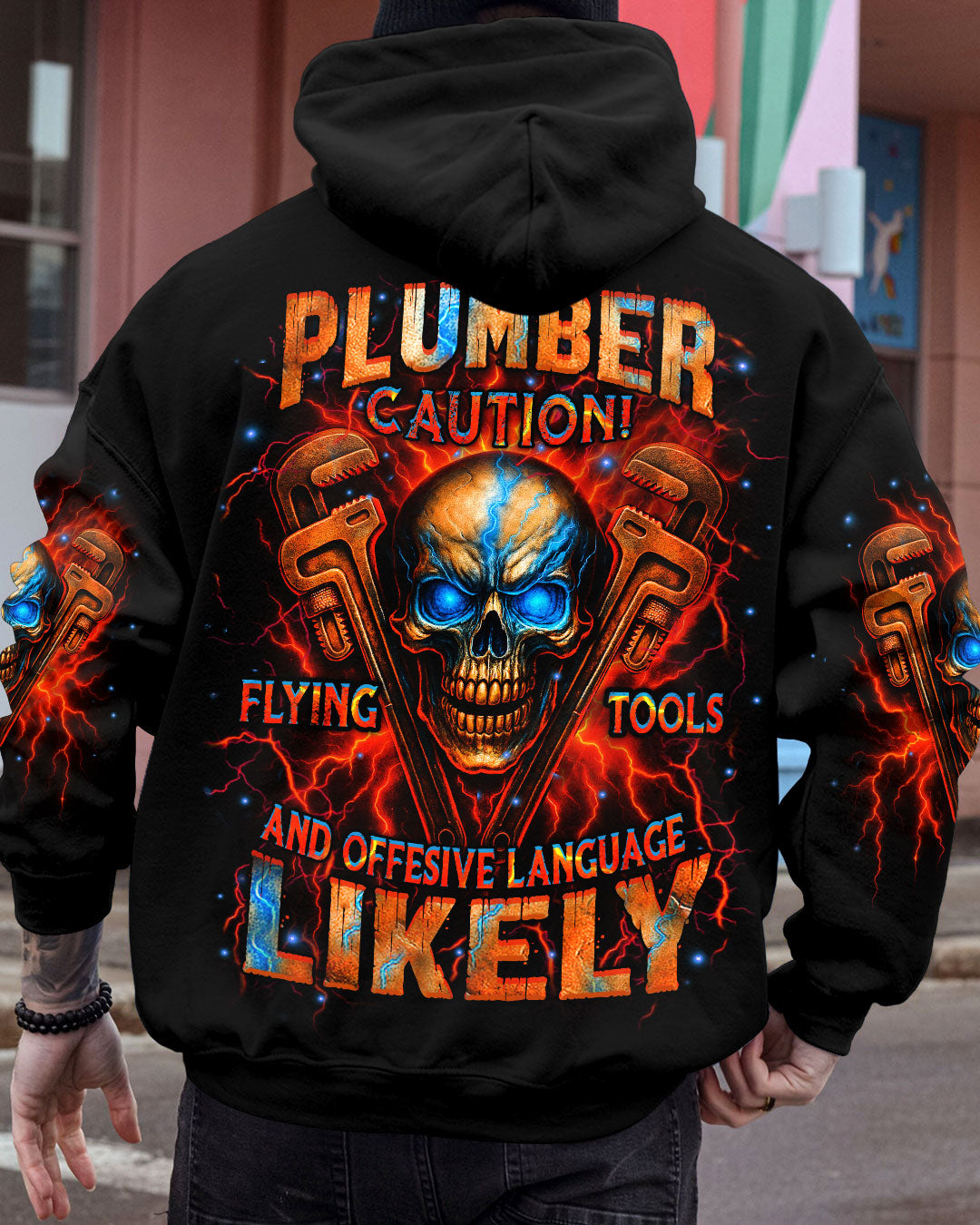 BLISSCORNERS TRUCKER FIGHTING FORCES SKULL ALL OVER PRINT
