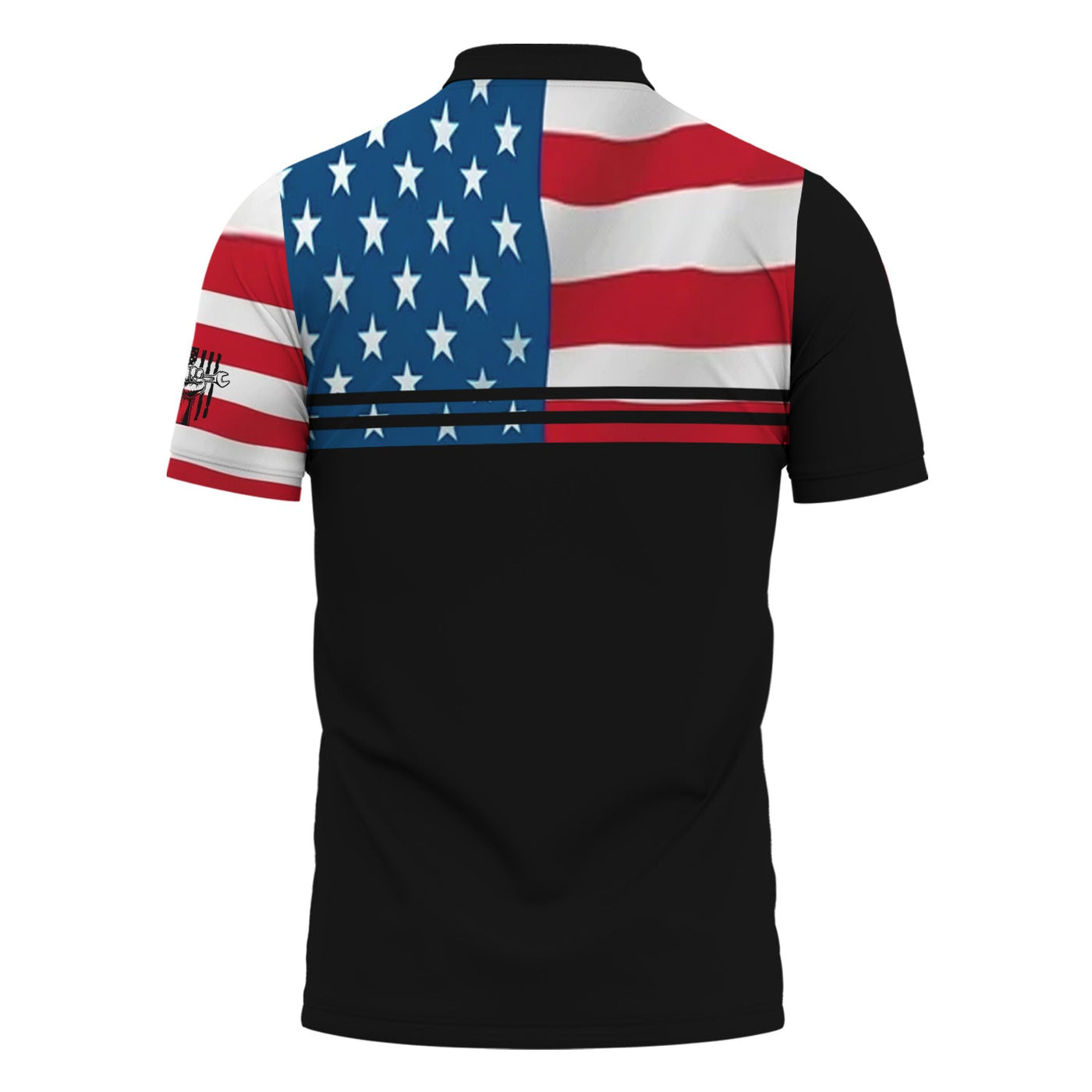 Blisscorners Custom Name Mechanic Shirt Wrenches with American Flag Design T Shirt
