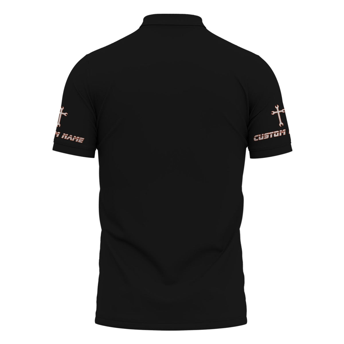 Blisscorners Custom Name Mechanic Shirt Wrench The Cross with USA Flag Design T Shirt