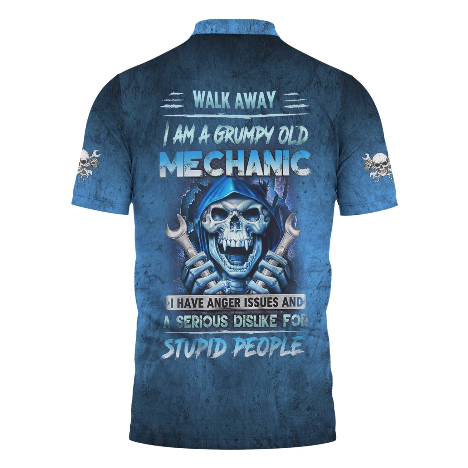Blisscorners Custom Name Mechanic Shirt Walk Away I Am A Grumpy Old Mechanic T Shirt