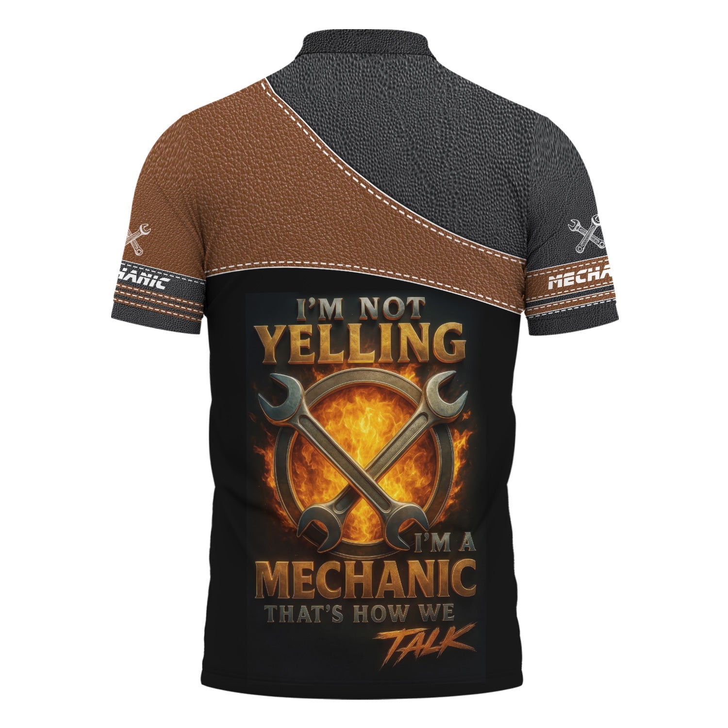 Blisscorners Custom Name Mechanic Shirt I'm Not Yelling I'm A Mechanic That's How We Talk T Shirt