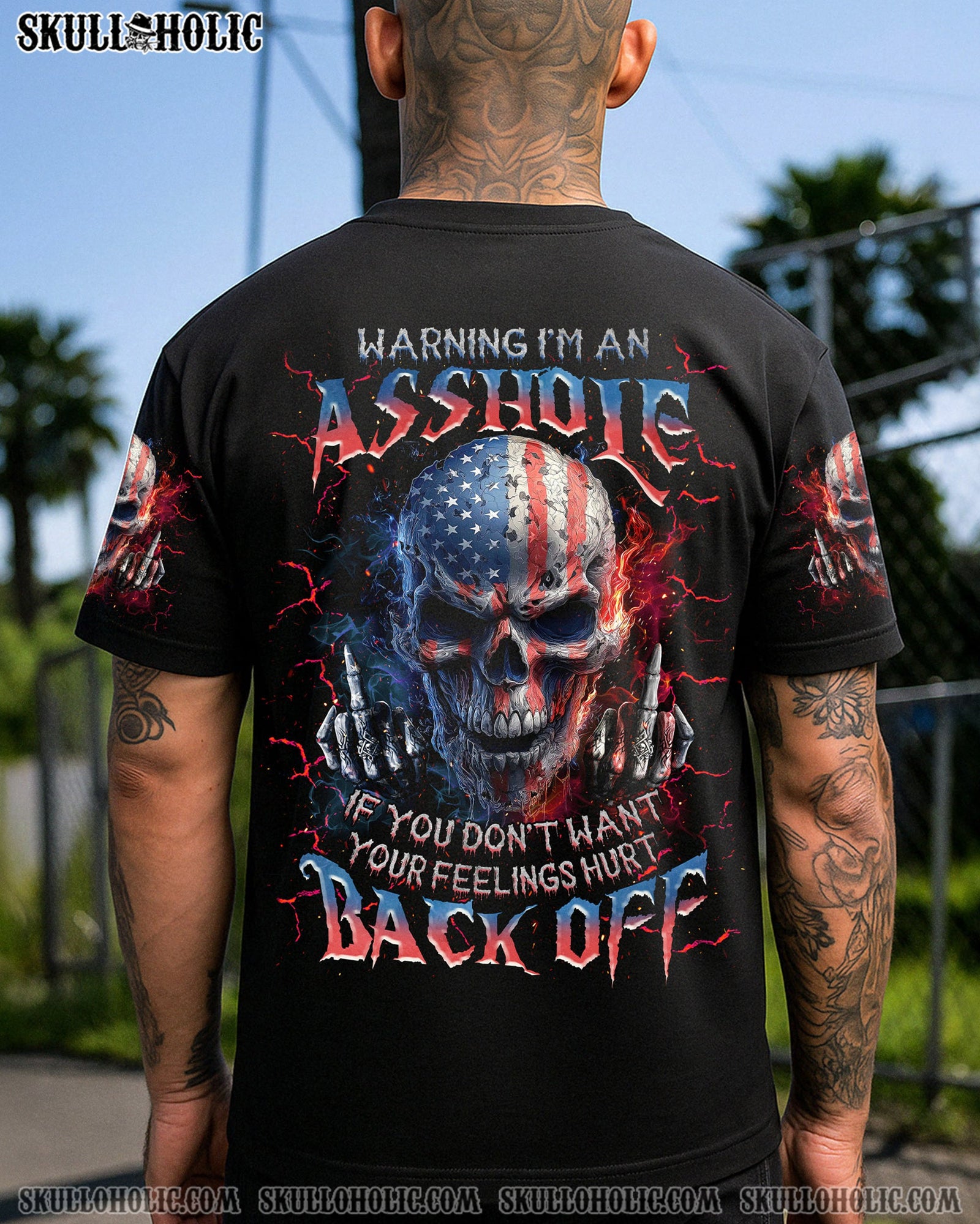 BLISSCORNERS WARNING I'M AN A SKULL ALL OVER PRINT -  TLNZ3105251