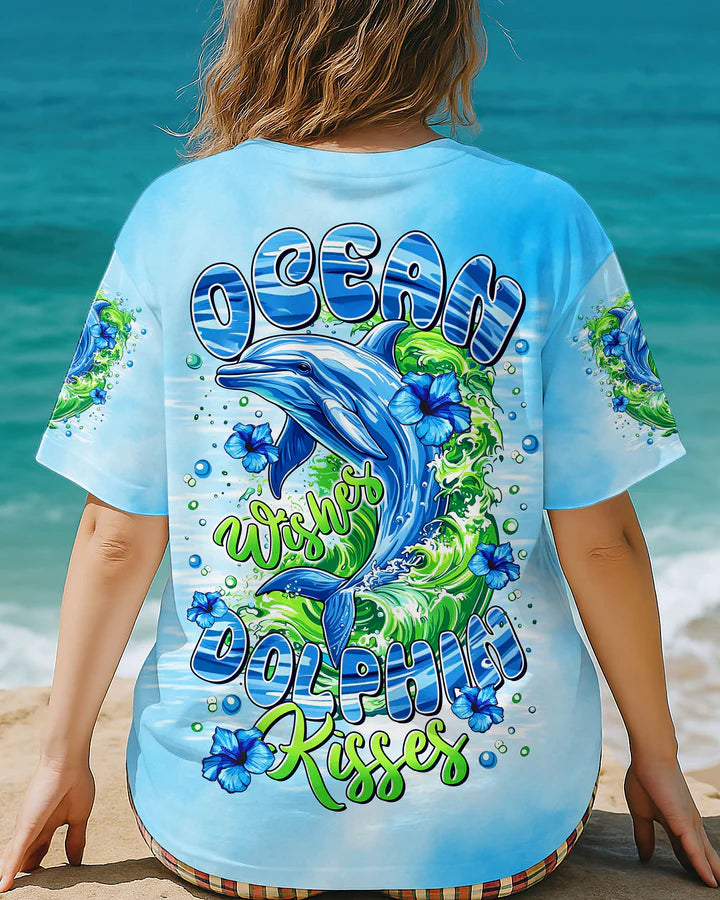 BLISSCORNERS OCEAN WISHES DOLPHIN KISSES ALL OVER PRINT 1