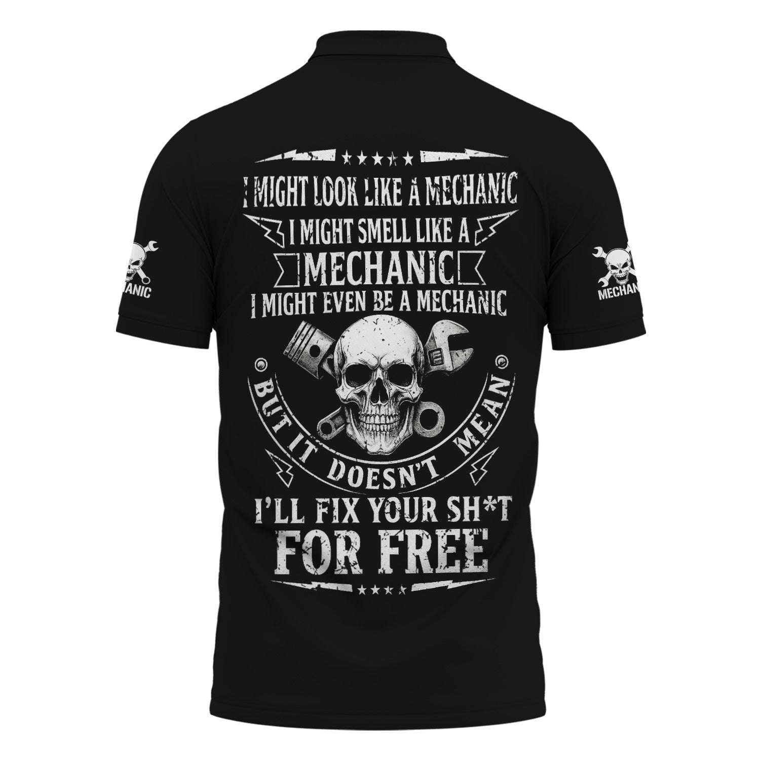 Blisscorners Custom Name Mechanic Shirt I Might Look Like A Mechanic I Might Smell Like A Mechanic T Shirt