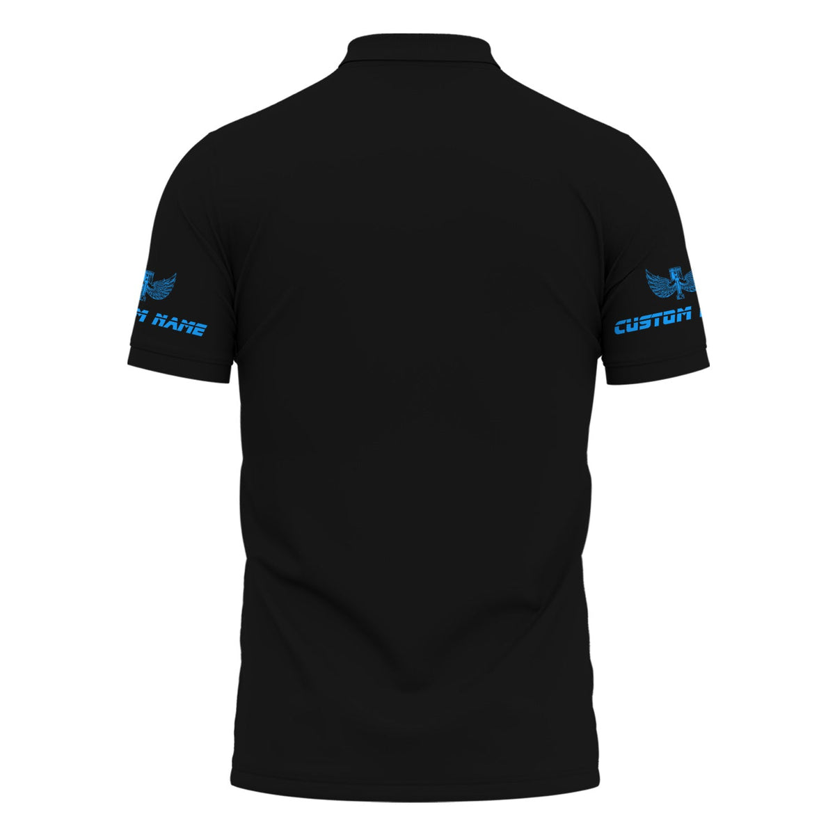 Blisscorners Custom Name Mechanic Shirt Blue Flame Muscle Engine Piston Holding Wrench T Shirt