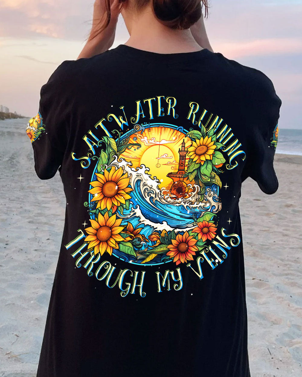 BLISSCORNERS SALTWATER RUNNING THROUGH MY VEINS ALL OVER PRINT
