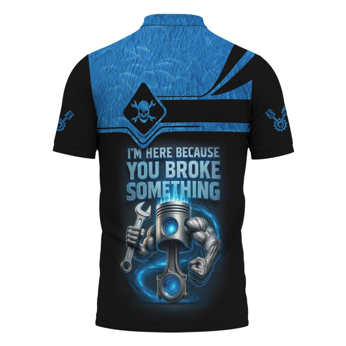 Blisscorners Custom Name Mechanic Shirt I'm Here Because You Broke Something T Shirt