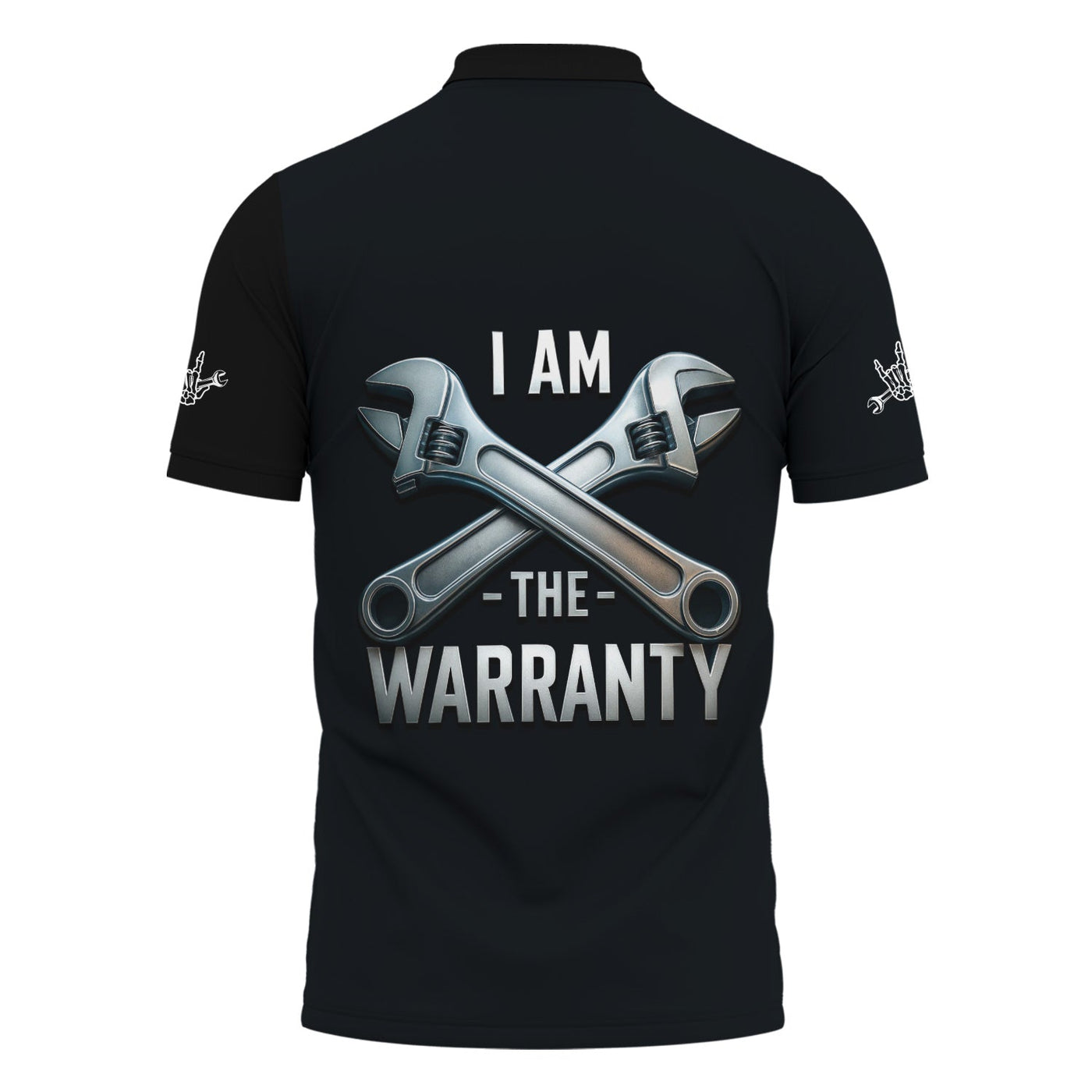 Blisscorners Personalized Mechanic Shirt, I Am Warranty, Skull Funny Design, Gift For Men