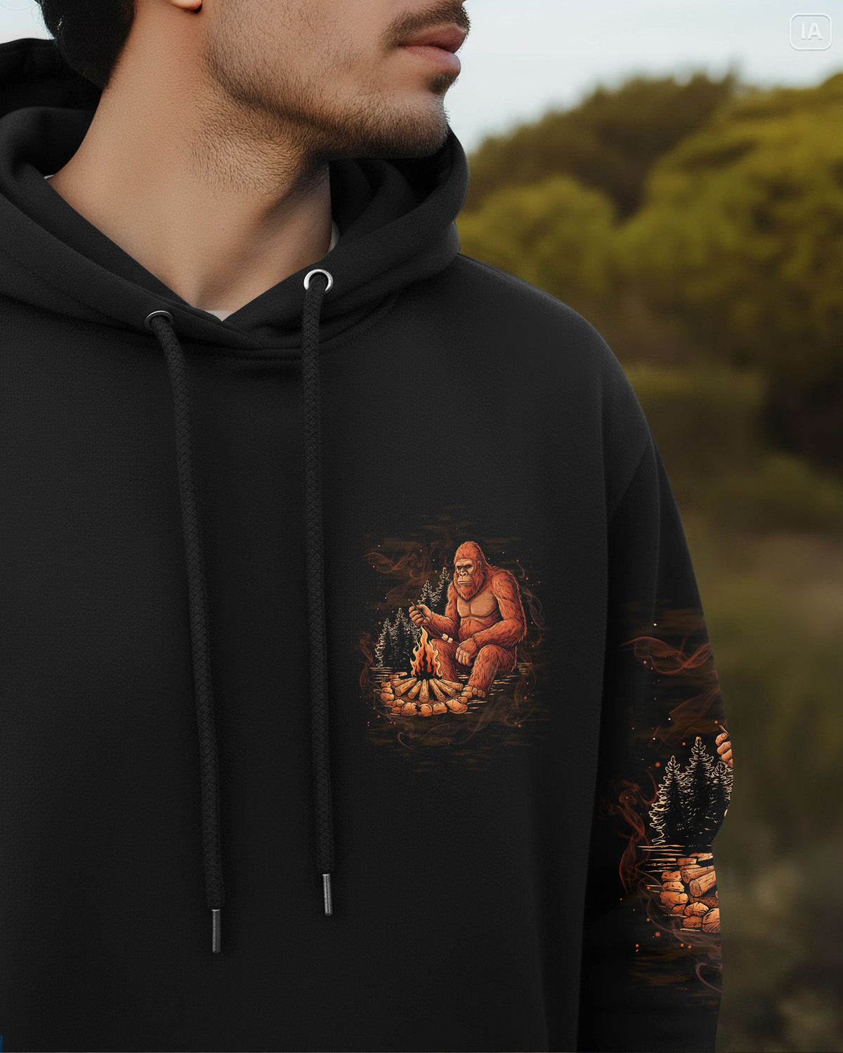BLISSCORNERS MAKING MEMORIES ONE CAMPFIRE AT A TIME BIGFOOT ALL OVER PRINT