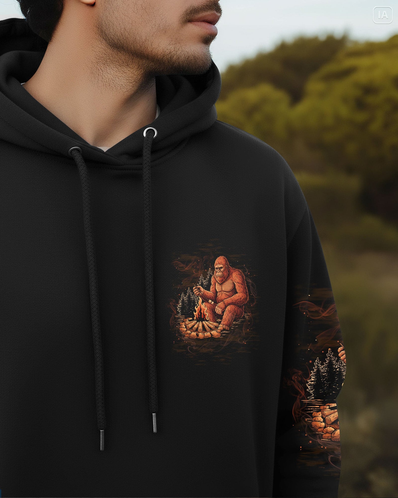 BLISSCORNERS MAKING MEMORIES ONE CAMPFIRE AT A TIME BIGFOOT ALL OVER PRINT